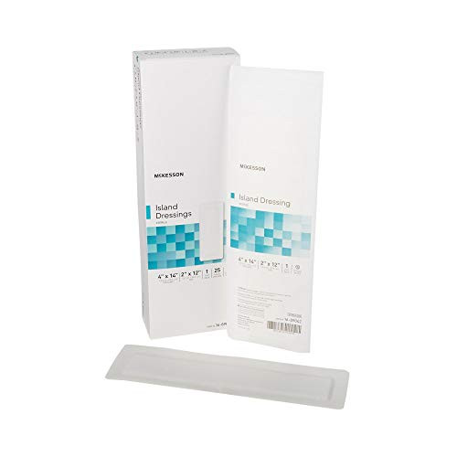 McKesson Sterile Adhesive Dressing Rectangle 2 X 12 Inch Pad 16-89042 25 per Box