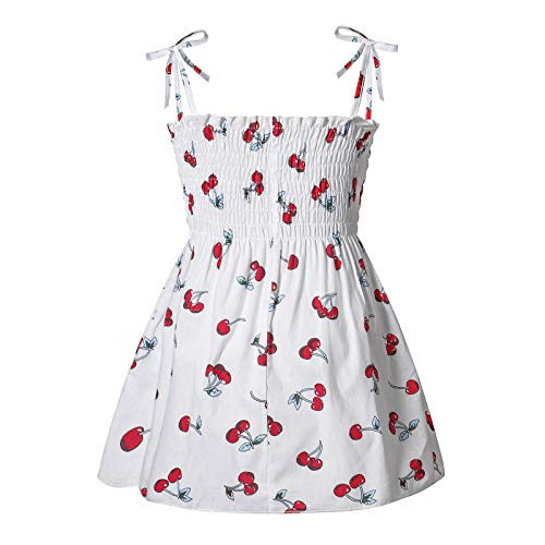 Uobettsly Kids Little Girls Cotton Tank Dress Sleeveless Summer Casual Sundress Tunic Shirt Dress Jumper 3-7 Years Old Cherry Uobettsly Kids Little Girls Cotton Tank Dress Sleeveless Summer Casual Sundress Tunic Shirt Dress Jumper 3-7 Years Old Cherry