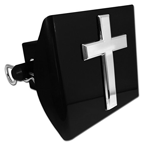 Elektroplate Cross Black Plastic Hitch Cover Elektroplate Cross Black Plastic Hitch Cover