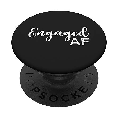 Engaged AF Couple Fiance  and  Fiancee Valentine's PopSockets PopGrip- Swappable Grip for Phones  and  Tablets Engaged AF Couple Fiance  and  Fiancee Valentine's PopSockets PopGrip- Swappable Grip for Phones  and  Tablets