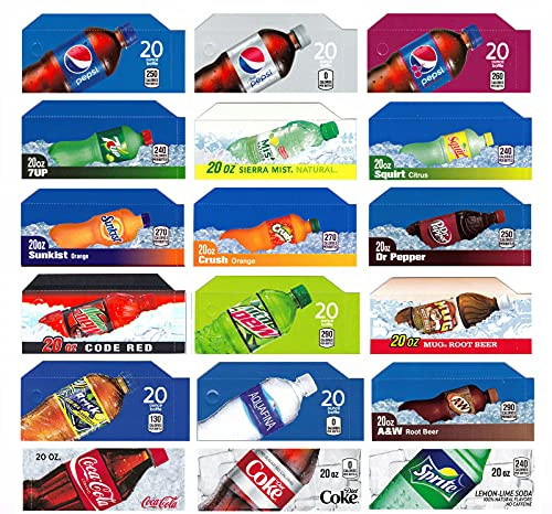 Vending-World - 18x Flavor Strip for 20 oz Bottles Soda Pepsi Coke Vending fits Dixie Narco Vendo