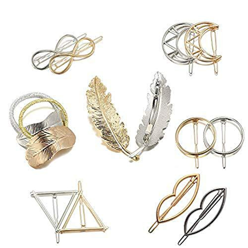 Womens Barrettes Hair Accessories Set Metal Hairpins Hair Clips for Girls Tree Branch Alloy Geometrical Moon Circle Bowknot Hair Circle -I 14 PCS- Womens Barrettes Hair Accessories Set Metal Hairpins Hair Clips for Girls Tree Branch Alloy Geometrical Moon Circle Bowknot Hair Circle -I 14 PCS-