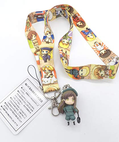 2" Axis Power Hetalia Hungary Elizabeta Mascot Charm with Lanyard Strap