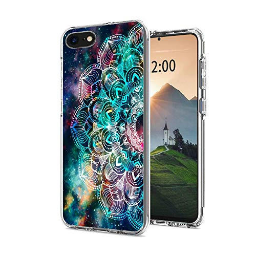 Phone Cases for iPhone 8-7-6-se-2020- with Design Stylish iPhone 8 Case iPhone se 2020 Case iPhone 7 Case iPhone 6 Case for Women Girls Men Slim Clear Phone Case iPhone 8-7-6-se- Mandala 2