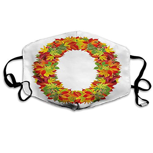 Comfortable Windproof maskAutumn Season Inspired Uppercase O in TonesPrinted Facial decorations for adult Comfortable Windproof maskAutumn Season Inspired Uppercase O in TonesPrinted Facial decorations for adult