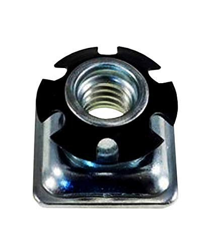 Threaded Inserts for Square Tubing - Metal Threaded Star Type Insert 1" -O.D.- Square Tubing Insert 3-8-16 Threads - Square Threaded Tube Inserts -16-