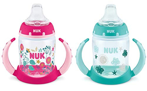 NUK Learner Cup Silicone Bundle Pack Kitty-Pink 5 Ounce 2 Count