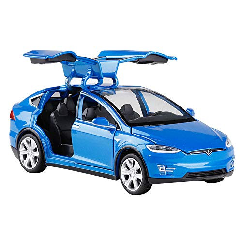 Toy Cars Pull Back Car Alloy Vehicles with Lights and Music Toys for Kids Gift Model X 1-32 Scale -Blue- Toy Cars Pull Back Car Alloy Vehicles with Lights and Music Toys for Kids Gift Model X 1-32 Scale -Blue-