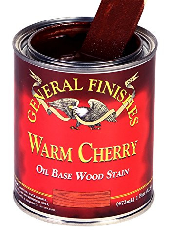 General Finishes CHHP Oil Based Penetrating Wood Stain, 1/2 Pint, Warm Cherry, 1 Half
