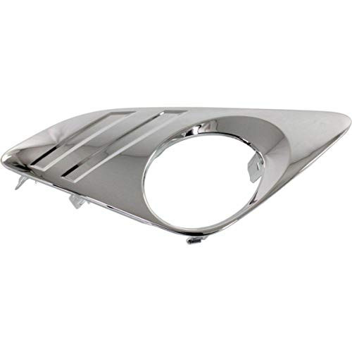 Robautoparts Fog Lamp Molding Right Passenger Side 2012-2014 For Toyota Camry Chrome With Fog Lamp Hole L-LE-XLE-Hybrid Models TO1039148 5212706310