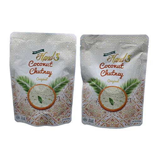 HandS Coconut Chutney Original Pack of 4 - 200g -7oz-