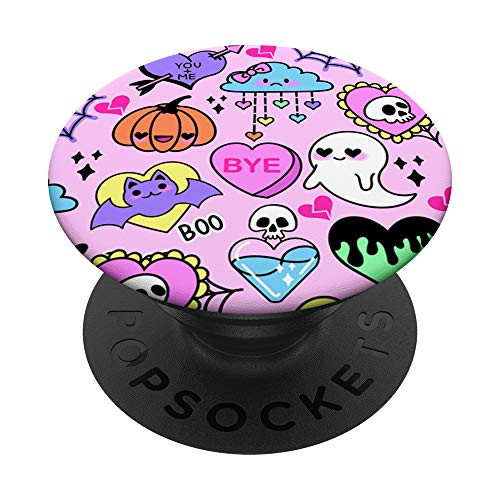 Pastel Goth Valentine's Day Doodles Heart Candy Witchy PopSockets PopGrip- Swappable Grip for Phones and Tablets Pastel Goth Valentine's Day Doodles Heart Candy Witchy PopSockets PopGrip- Swappable Grip for Phones and Tablets