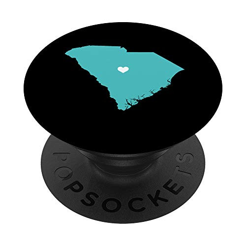 South Carolina State Outline and Heart Graphic Design PopSockets PopGrip- Swappable Grip for Phones and Tablets South Carolina State Outline and Heart Graphic Design PopSockets PopGrip- Swappable Grip for Phones and Tablets
