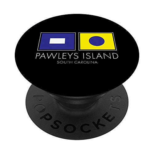 Pawleys Island South Carolina Nautical Flag Graphic Design PopSockets PopGrip- Swappable Grip for Phones and Tablets Pawleys Island South Carolina Nautical Flag Graphic Design PopSockets PopGrip- Swappable Grip for Phones and Tablets