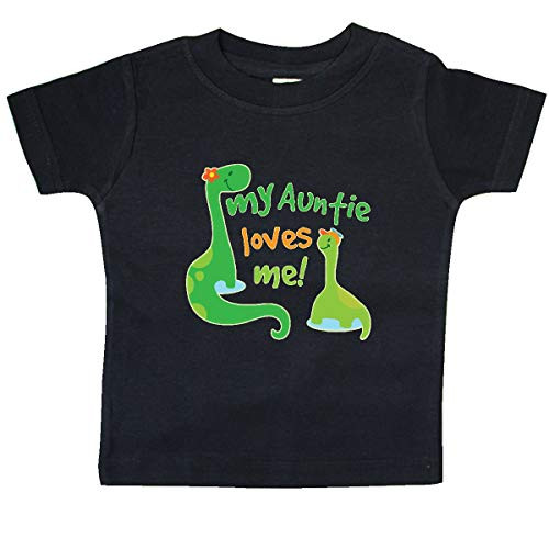 inktastic My Auntie Loves Me Dinosaur Baby T-Shirt 18 Months Black 1c10c inktastic My Auntie Loves Me Dinosaur Baby T-Shirt 18 Months Black 1c10c