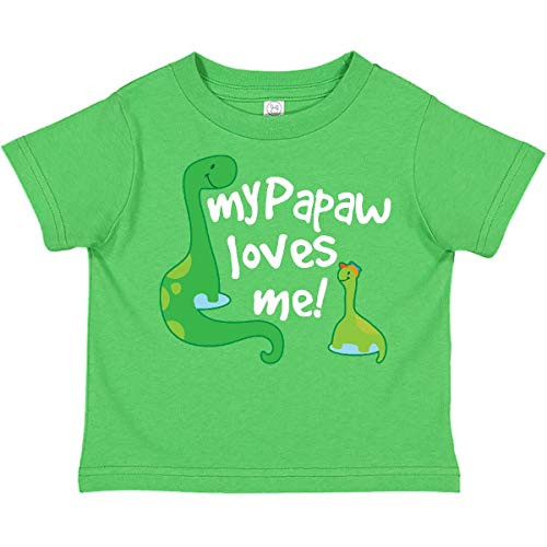 inktastic My Papaw Grandpa Loves Me Toddler T-Shirt 2T Apple Green 26992
