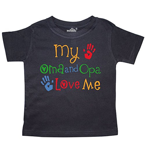 inktastic Oma and Opa Love Me Grandchild Toddler T-Shirt 4T Black 26a2d inktastic Oma and Opa Love Me Grandchild Toddler T-Shirt 4T Black 26a2d