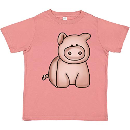 inktastic Pig Toddler T-Shirt 2T Mauve 400d