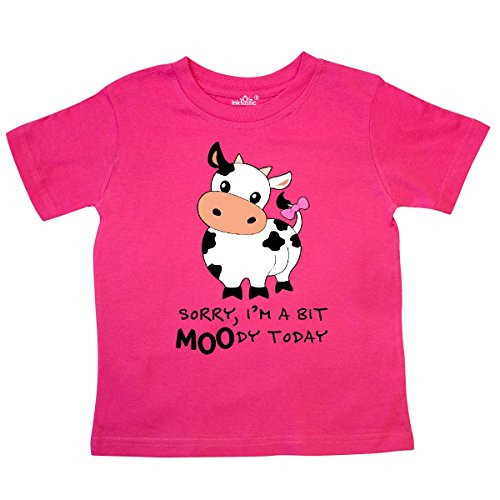 inktastic Sorry I'm a Bit Moody Today Cute Toddler T-Shirt 3T Hot Pink 29b92