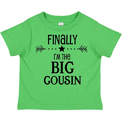 inktastic Finally I'm The Big Cousin Toddler T-Shirt 3T Apple Green 2f93f