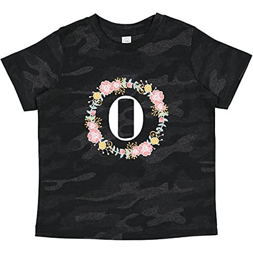 inktastic Monogram Letter O Floral Rose Baby T-Shirt 12 Months Storm Camo 31b75