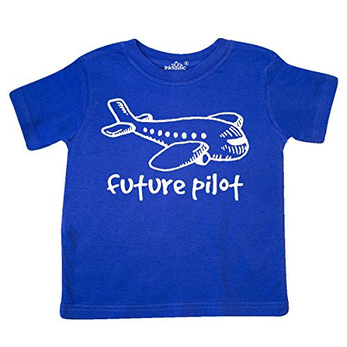 inktastic Future Pilot Airplane Doodle Plane Toddler T-Shirt 7 Royal Blue 31d14