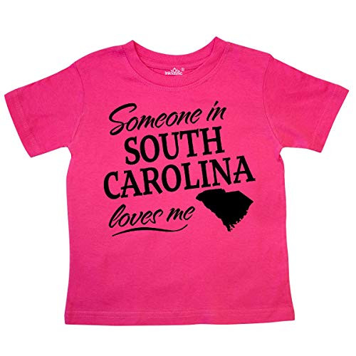 inktastic Someone in South Carolina Loves Me Toddler T-Shirt 3T Hot Pink 33aa3