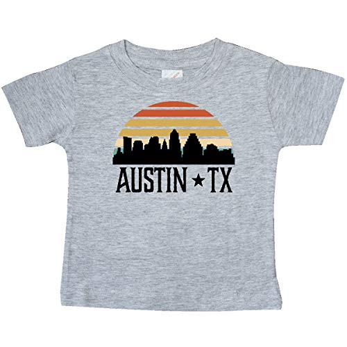 inktastic Austin Texas Skyline Vintage Baby T-Shirt 6 Months Heather Grey