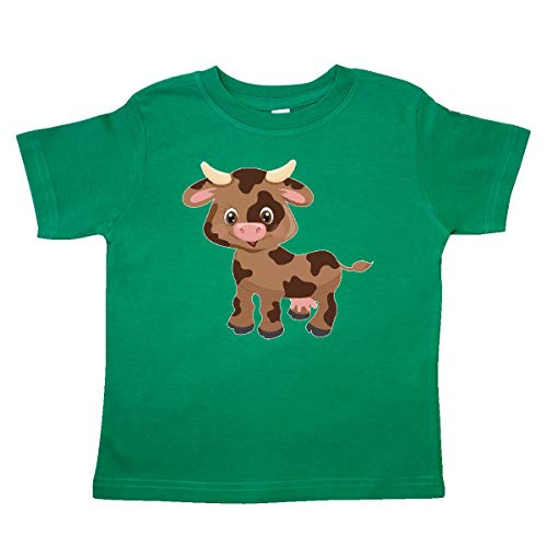 inktastic Cute Brown Cow with Brown Spots Toddler T-Shirt 3T Kelly Green 3a3a8 inktastic Cute Brown Cow with Brown Spots Toddler T-Shirt 3T Kelly Green 3a3a8