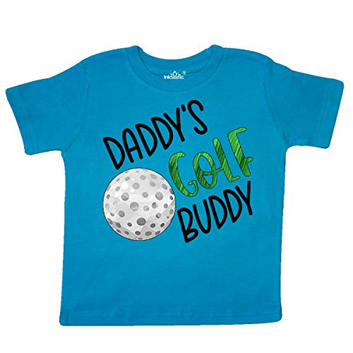 inktastic Daddy's Golf Buddy with Golf Ball Toddler T-Shirt 4T Turquoise 3ac68