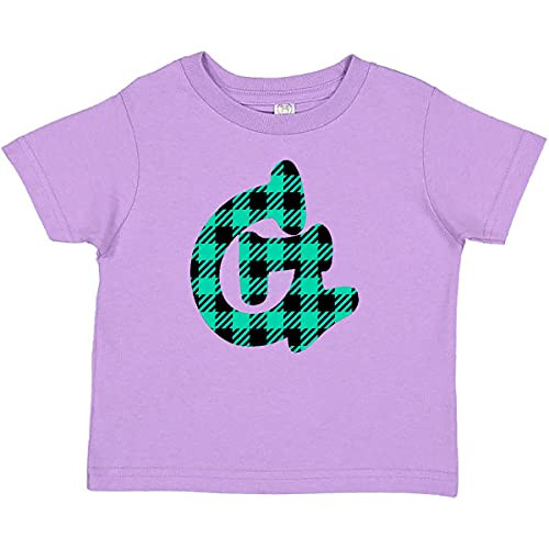 inktastic Teal Plaid Initial G Baby T-Shirt 24 Months Lavender Purple 3cbfc