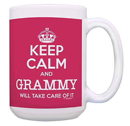 Grammy Grandma Keep Calm and Grammy Will Take Care of It Mug 15-oz Coffee Mug Tea Cup Pink Grammy Grandma Keep Calm and Grammy Will Take Care of It Mug 15-oz Coffee Mug Tea Cup Pink