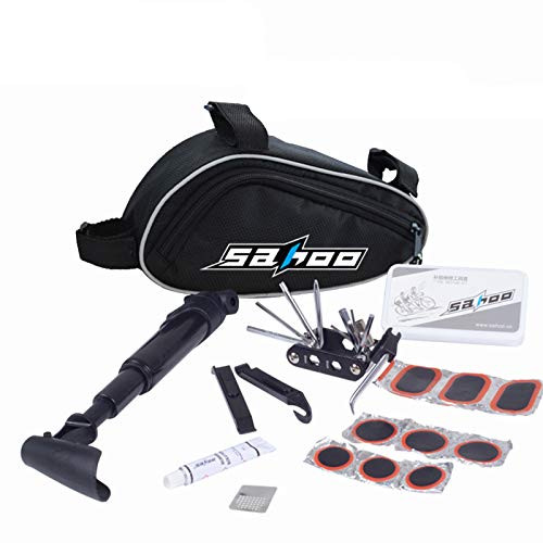 TFJ 14 in 1 Bike Repair Kit Bicycle Saddle Bag Multi-Function Tool Kit Chain Splitter Portable Repair Cycling Tool Set for Road Mountain BMX TFJ 14 in 1 Bike Repair Kit Bicycle Saddle Bag Multi-Function Tool Kit Chain Splitter Portable Repair Cycling Tool Set for Road Mountain BMX