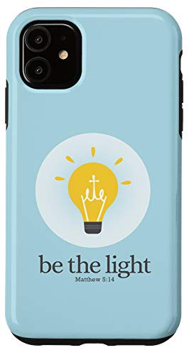 iPhone 11 Scripture Phrase Matthew 5-14 Inspirational be the light Case