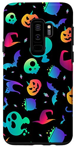 Galaxy S9 plus Jack O Lantern Orange Pumpkin Halloween Costume Case