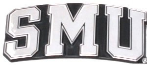 SMU Southern Methodist University METAL Blocked "SMU" Auto Emblem
