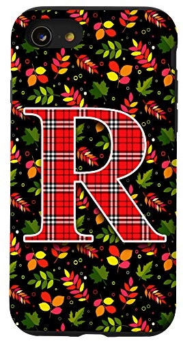 iPhone SE -2020- - 7 - 8 Autumn Leaves Letter R Monogram Case