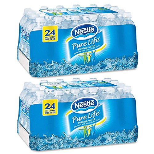 Nestle Pure Life Purified Water 16.9 oz. Bottles 2 Cases -24 Bottles-