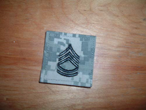 Military Patch US Army E-7 SFC Sergeant First Class Rank Hook Loop Back ACUS ACU