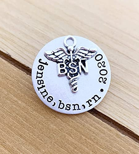 Registered Nurse Pin Pinning Ceremony Custom Stacked Nurse Pin Nurse Pin Nursing School Graduate Type