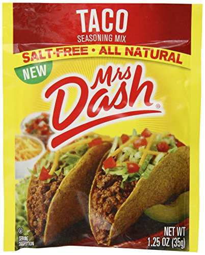 Mrs. Dash Taco Seasoning Mix 1.25 Ounce -Pack of 12-