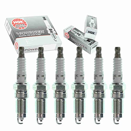 6 pcs NGK V-Power Spark Plugs for 1998-2002 Ford E-150 Econoline 4.2L V6 - Engine Kit Set Tune Up