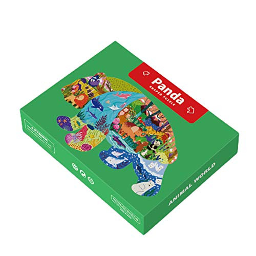 Puzzles Toys Cartoon Animal Pattern Assembling Preschool Educational Learning Puzzle DIY Kids Jigsaw Kit - E