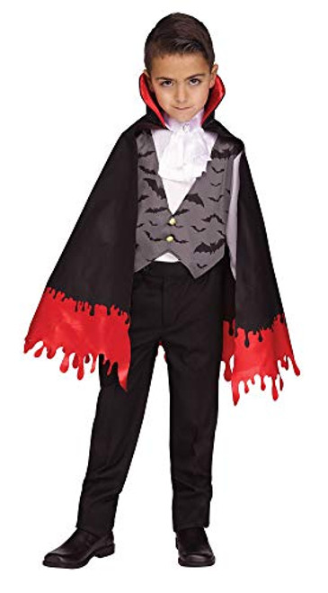 Fun World Vampire Count Crypt Cap Child Costume - Large -12-14- Fun World Vampire Count Crypt Cap Child Costume - Large -12-14-