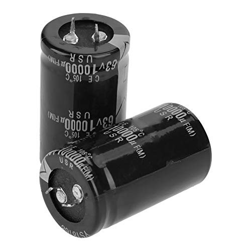 Electrolytic Capacitor Audio Electrolytic Capacitor Electronic Component for DC Coupling Bypassing Fitering Tuning Loops Energe Conversion Control Circuits 10000uF 63V 3050mm 4pcs