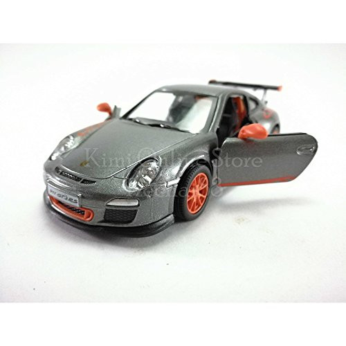 KiNSMART Die-cast Car 1:36 Porsche 911 GT3 RS Car Grey Color Model Friction Toys with Box Collection