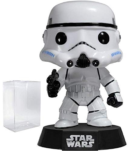 Funko Pop! Star Wars: Classic Stormtrooper #05 Vinyl Bobble-Head Figure (Bundled with Pop Box Protector Case)