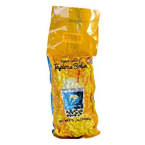 30-40 SERVINGS - BUBBLE TEA SUPPLY PREMIUM TAPIOCA BEST-SELLING BOBA PEARL BUBBLES HOME, PARTIES, OR BUSINESS (Black Tapioca 2.2 lbs, 2.2 lbs) 30-40 SERVINGS - BUBBLE TEA SUPPLY PREMIUM TAPIOCA BEST-SELLING BOBA PEARL BUBBLES HOME, PARTIES, OR BUSINESS (Black Tapioca 2.2 lbs, 2.2 lbs)