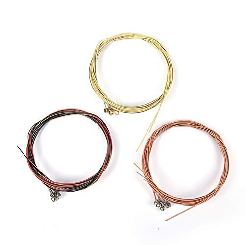 DINGGUANGHE 6Pcs-Set Guitar Strings Classical Guitar String Set Pure Copper Strings E-A for Acoustic Folk Guitar Classic Guitar Accessories -Color - Multicolor-
