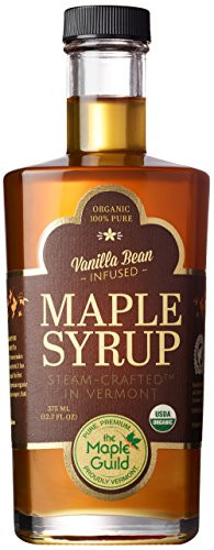 Maple Guild Organic Vanilla Bean Infused Vermont Syrup 12.7 Ounce